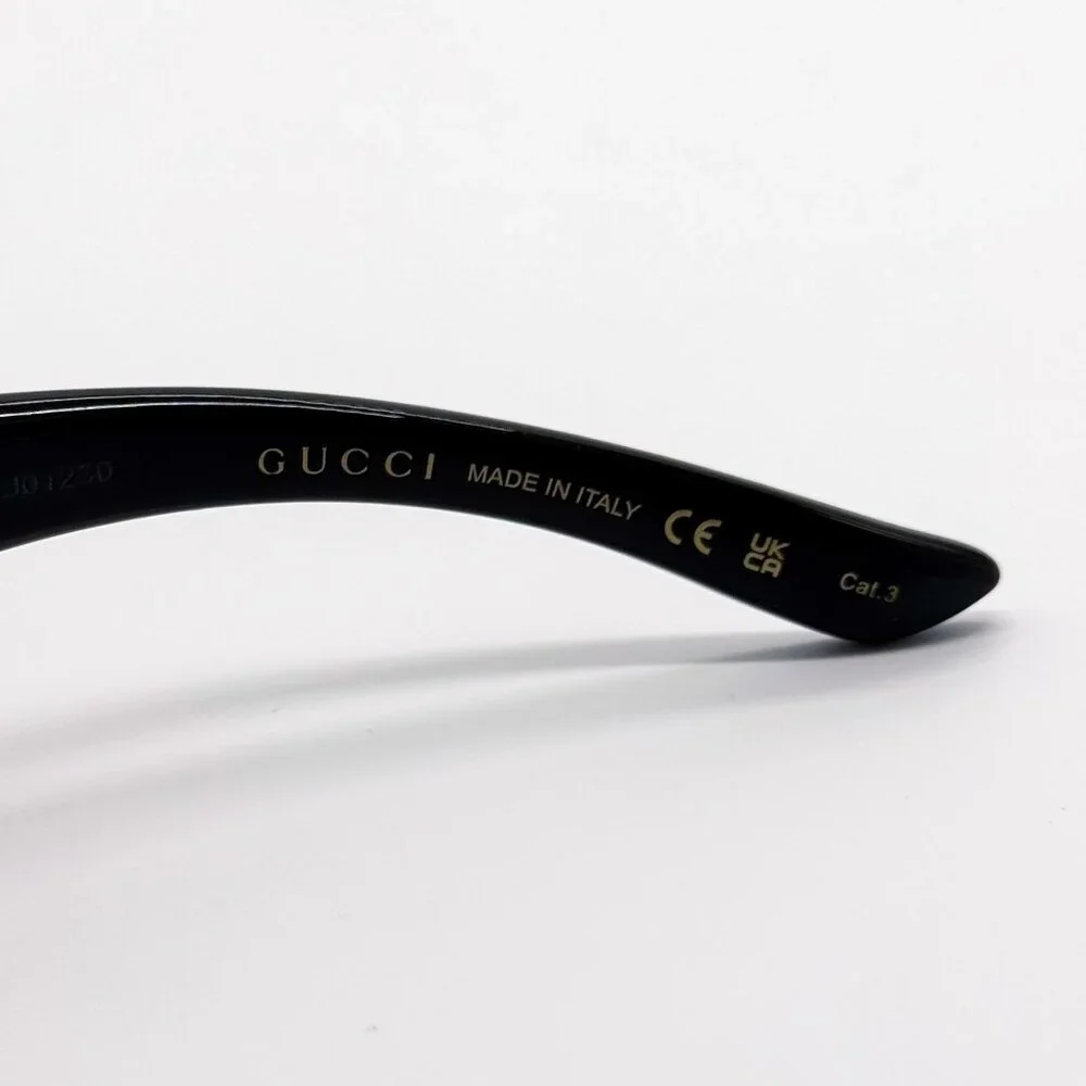 NEW GUCCI SUNGLASSES GG1492SA 001 BLACK UNISEX EYEWEAR - Picture 7 of 9